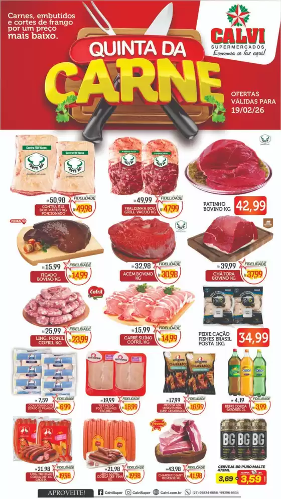 Catálogo Calvi Supermercados em Santo André | Quinta Da Carne | 2026-02-19T00:00:00.000Z - 2026-02-19T00:00:00.000Z