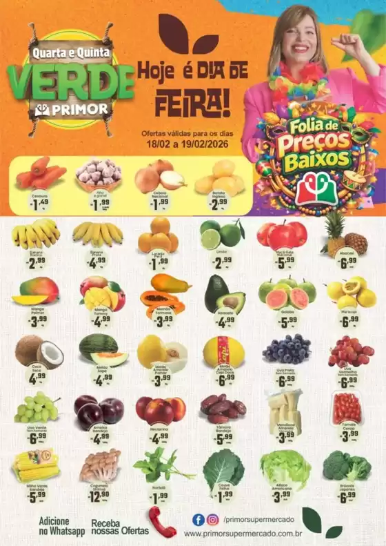 Catálogo Primor Supermercado em Santo André | Quarta e Quinta Verde | 2026-02-19T00:00:00.000Z - 2026-02-19T00:00:00.000Z