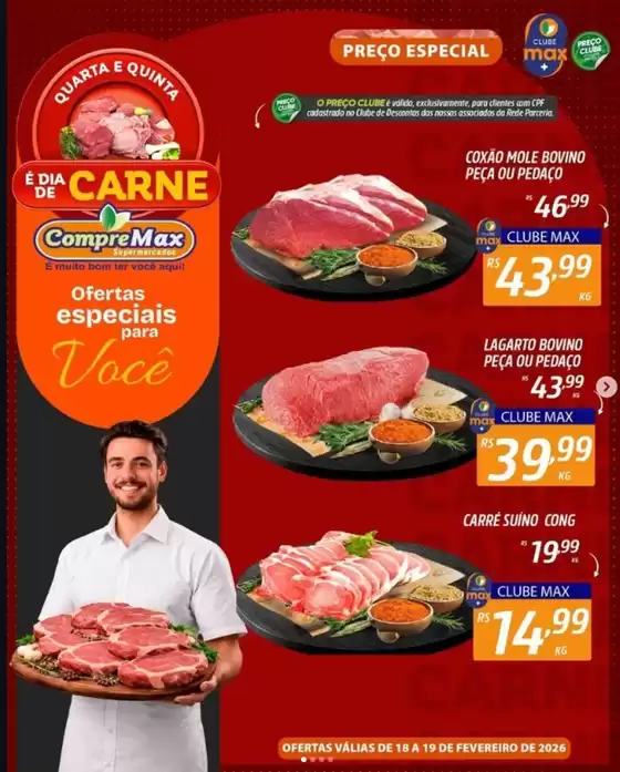Catálogo CompreMax em Santo André | É DIA DE CARNE | 2026-02-19T00:00:00.000Z - 2026-02-19T00:00:00.000Z