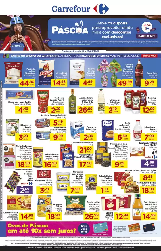 Catálogo Carrefour em Cambé | Ótima oferta para caçadores de pechinchas | 2026-02-19T00:00:00.000Z - 2026-02-22T00:00:00.000Z