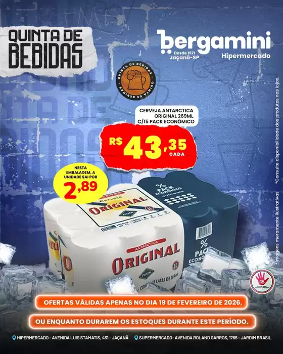 Catálogo Supermercado Bergamini em Sabará | Encarte Supermercado Bergamini | 2026-02-19T00:00:00.000Z - 2026-02-19T00:00:00.000Z