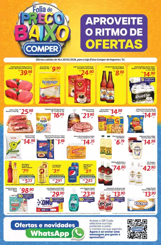 Catálogo Comper em Sabará | Grandes descontos em produtos selecionados | 2026-02-16T00:00:00.000Z - 2026-02-20T00:00:00.000Z