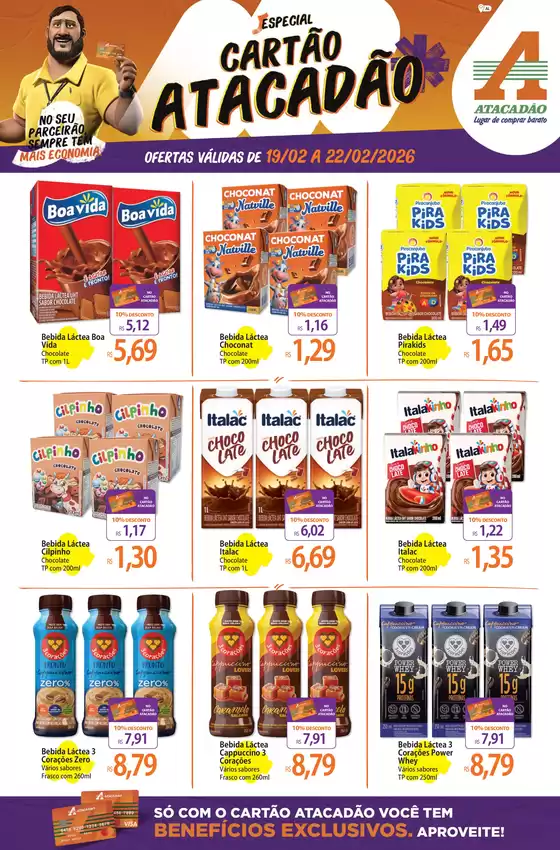 Catálogo Atacadão em Sabará | Atacadão - Cartão Atacadão | 2026-02-19T00:00:00.000Z - 2026-02-22T00:00:00.000Z