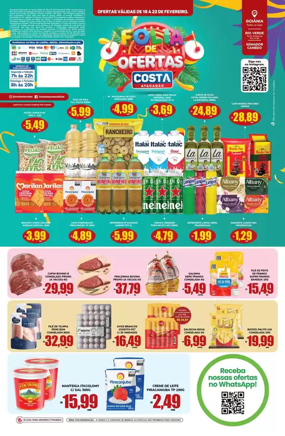 Catálogo Costa Atacadão em Sabará | Ofertas Costa Atacadão | 2026-02-19T00:00:00.000Z - 2026-02-22T00:00:00.000Z