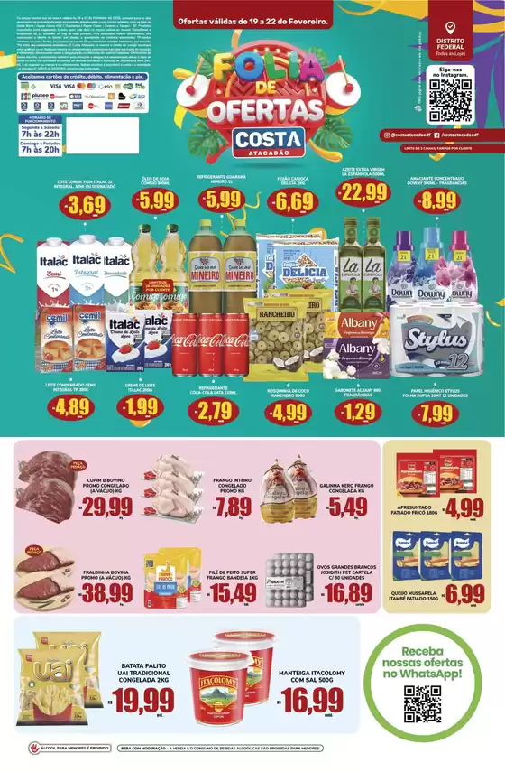 Catálogo Costa Atacadão em Brasília | Novas ofertas para descobrir | 2026-02-19T00:00:00.000Z - 2026-02-22T00:00:00.000Z