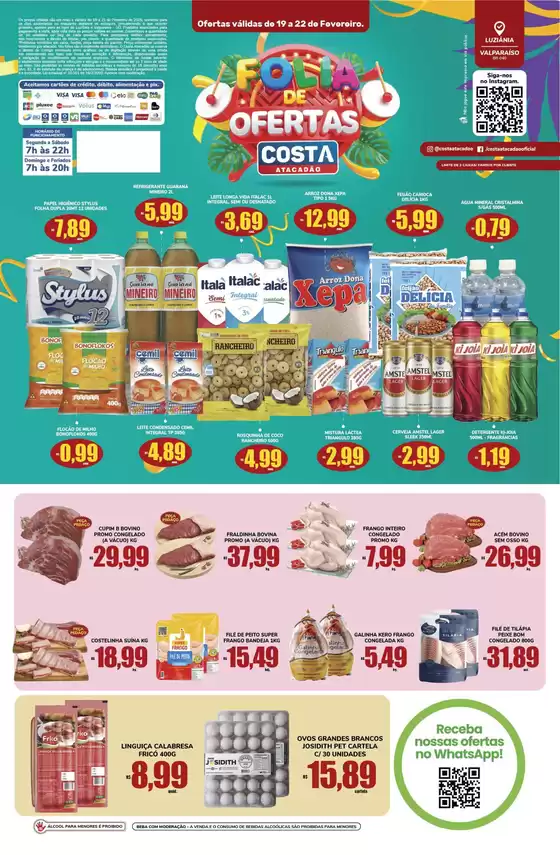 Catálogo Costa Atacadão em Brasília | Promoções especiais em andamento | 2026-02-19T00:00:00.000Z - 2026-02-22T00:00:00.000Z