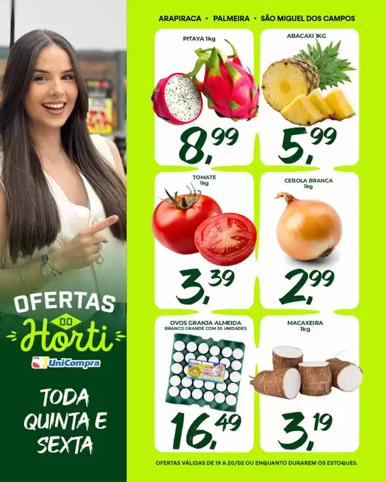 Catálogo Unicompra em Ibirité | Ofertas Do Horti Fruti | 2026-02-19T00:00:00.000Z - 2026-02-20T00:00:00.000Z