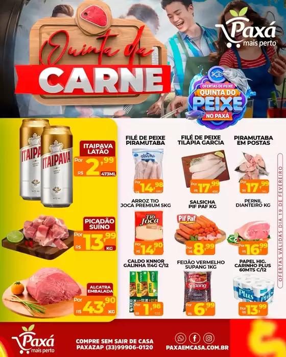 Catálogo Paxá Supermercados em Curitiba | Quinta Da Carne | 2026-02-19T00:00:00.000Z - 2026-02-19T00:00:00.000Z