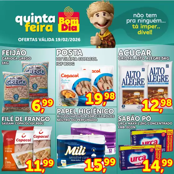 Catálogo Supermercados Bom Dia em Curitiba | Quinta Feira | 2026-02-19T00:00:00.000Z - 2026-02-19T00:00:00.000Z