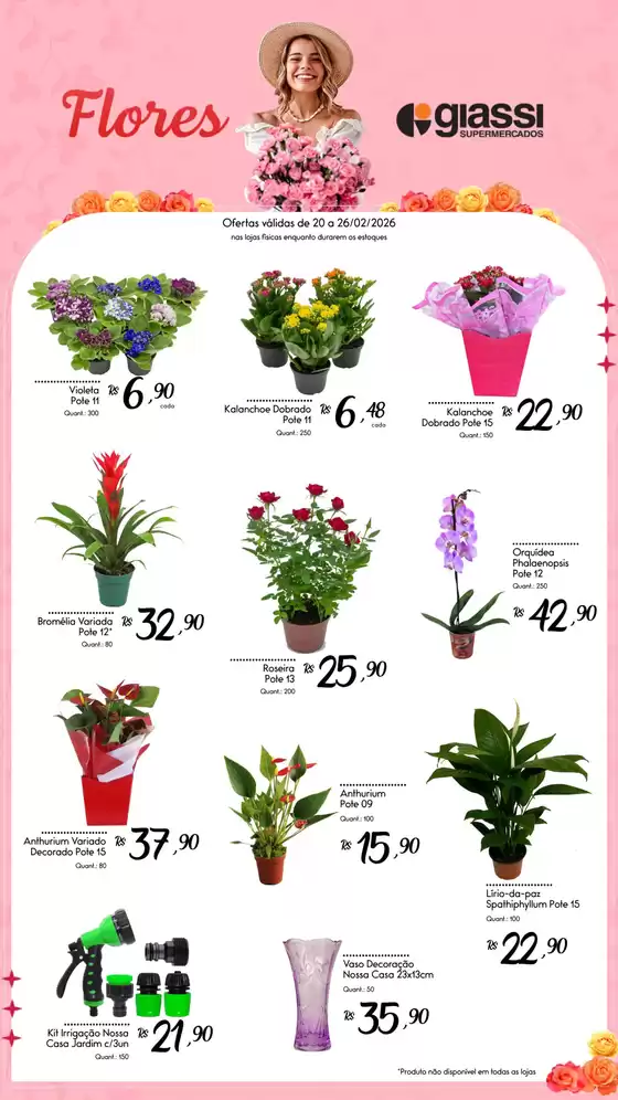 Catálogo Giassi Supermercados em Guarulhos | Flores | 2026-02-20T00:00:00.000Z - 2026-02-26T00:00:00.000Z