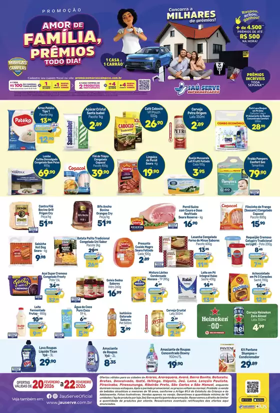 Catálogo Supermercados Jaù Serve | Ofertas Final de Semana | 2026-02-20T00:00:00.000Z - 2026-02-22T00:00:00.000Z