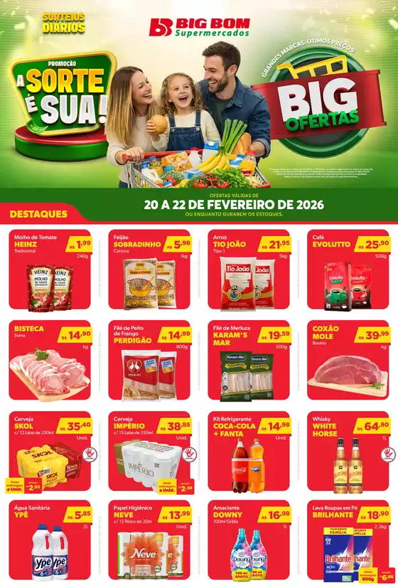 Catálogo Big Bom Supermercados em Rio Claro | Big Ofertas | 2026-02-20T00:00:00.000Z - 2026-02-22T00:00:00.000Z