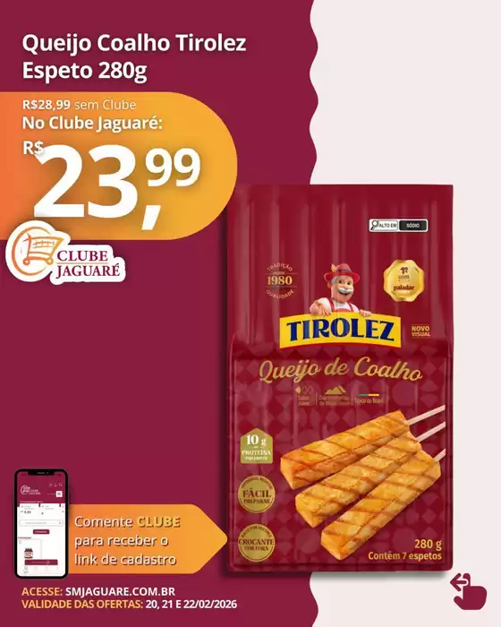 Catálogo Supermercado Jaguaré em Rio Claro | Encarte Supermercado Jaguaré | 2026-02-20T00:00:00.000Z - 2026-02-22T00:00:00.000Z
