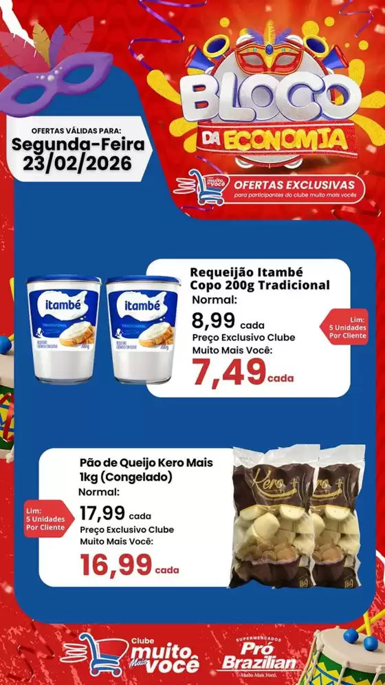 Catálogo Supermercados Pró Brazilian em Duque de Caxias | Bloco DA ECONOMIA | 2026-02-23T00:00:00.000Z - 2026-02-23T00:00:00.000Z