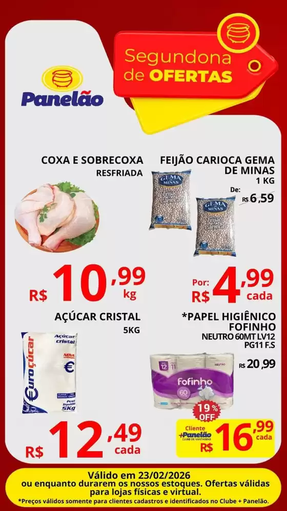 Catálogo Panelão Supermercados em Duque de Caxias | Segunda De Ofertas | 2026-02-23T00:00:00.000Z - 2026-02-23T00:00:00.000Z