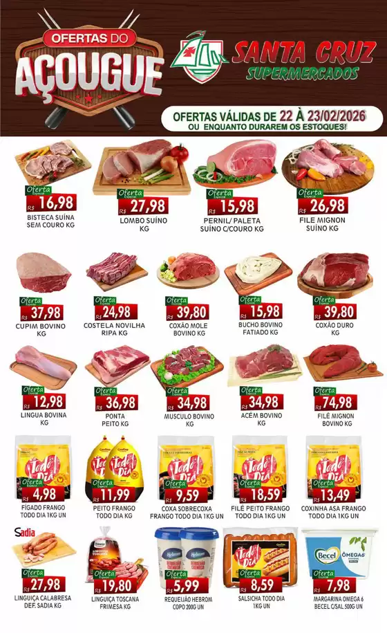 Catálogo Santa Cruz Supermercados em Duque de Caxias | Ofertas Do Açougue | 2026-02-23T00:00:00.000Z - 2026-02-23T00:00:00.000Z
