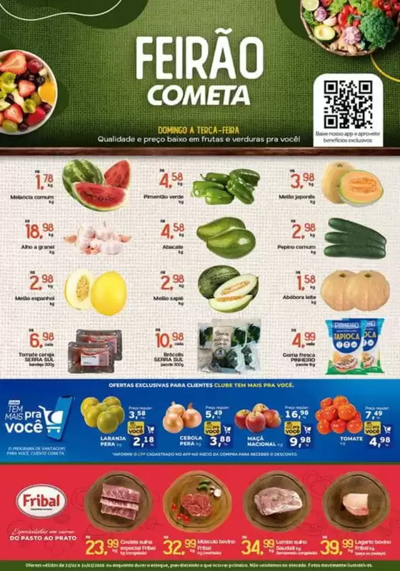 Catálogo Cometa Supermercados em Duque de Caxias | Feirão Cometa | 2026-02-23T00:00:00.000Z - 2026-02-24T00:00:00.000Z