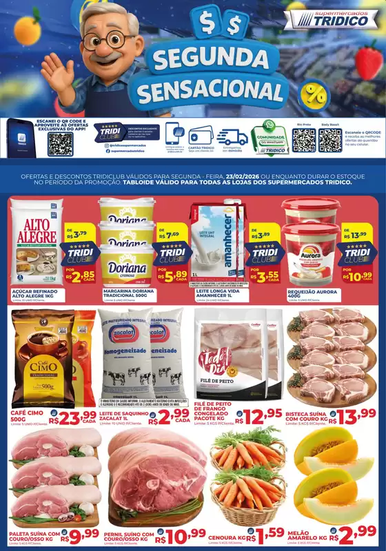 Catálogo Supermercados Tridico em São Gonçalo | Segunda Sensacional | 2026-02-23T00:00:00.000Z - 2026-02-23T00:00:00.000Z