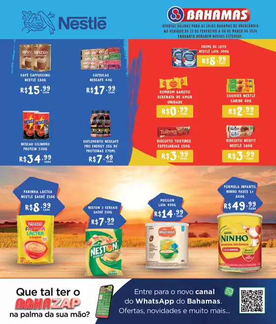 Catálogo Bahamas Supermercados em São Gonçalo | Ofertas Nestlé e Marilan | 2026-02-23T00:00:00.000Z - 2026-03-08T00:00:00.000Z