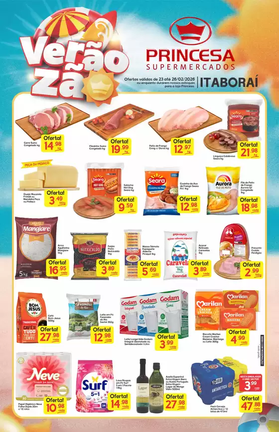 Catálogo Princesa Supermercados | Verãozão Itaborai - 23 a 26/02 | 2026-02-23T00:00:00.000Z - 2026-02-26T00:00:00.000Z