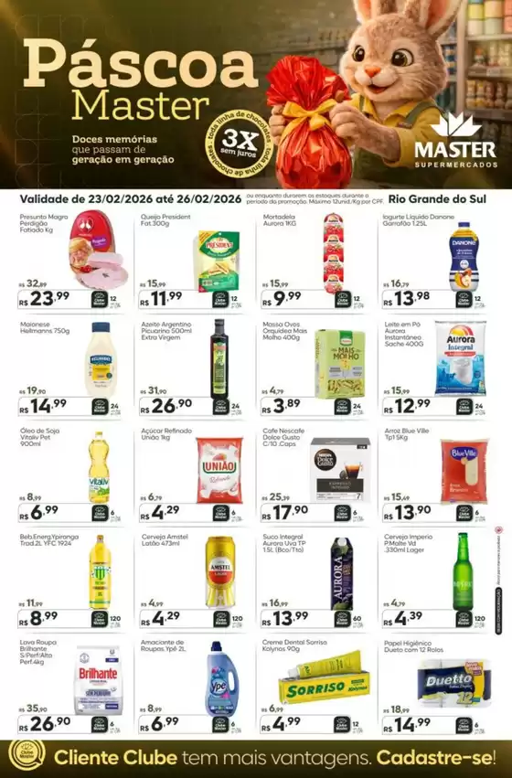 Catálogo Master Supermercados | Páscoa Master | 2026-02-23T00:00:00.000Z - 2026-02-26T00:00:00.000Z