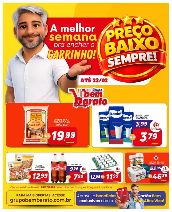 Catálogo Supermercado Bem Barato | Preço Baixo | 2026-02-23T00:00:00.000Z - 2026-02-23T00:00:00.000Z