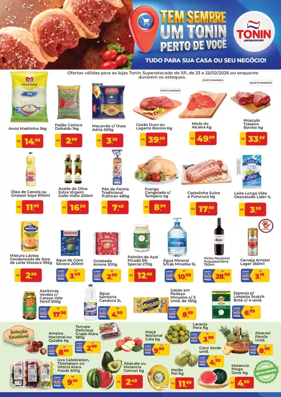 Catálogo Tonin Superatacado em Rio de Janeiro | Jornal de Ofertas | 2026-02-23T00:00:00.000Z - 2026-02-26T00:00:00.000Z