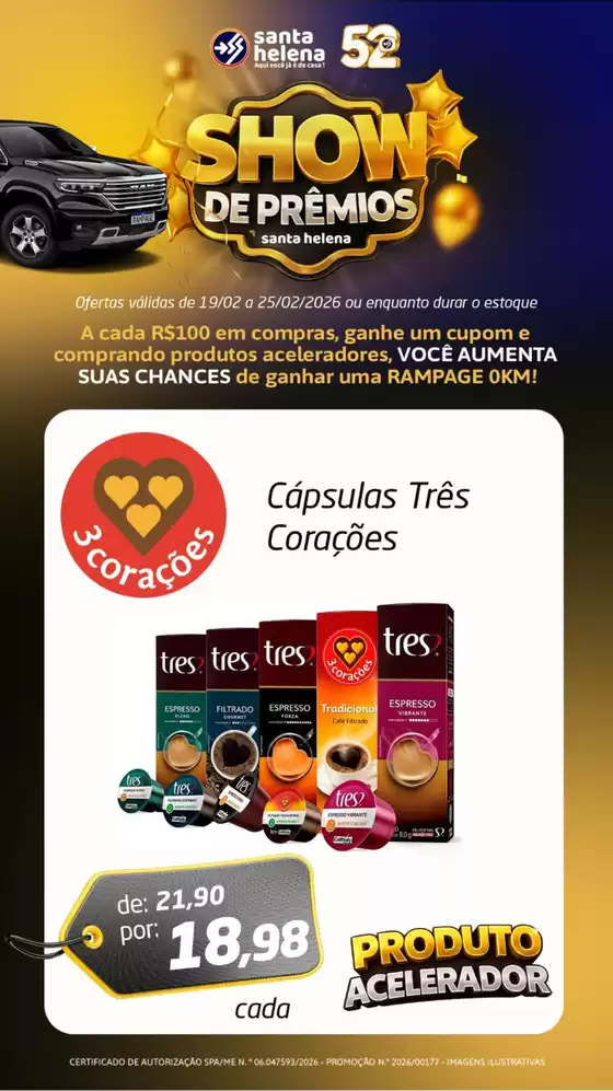 Catálogo Supermercados Santa Helena em Rio de Janeiro | Show De Prêmios | 2026-02-23T00:00:00.000Z - 2026-02-25T00:00:00.000Z