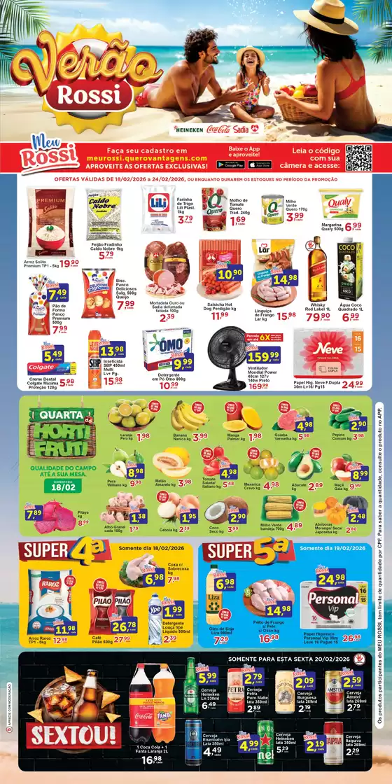 Catálogo Rossi Supermercados em Rio de Janeiro | Verão Rossi | 2026-02-23T00:00:00.000Z - 2026-02-24T00:00:00.000Z