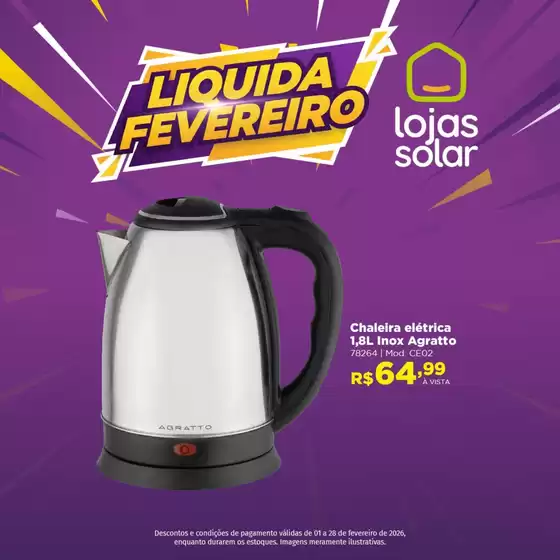 Catálogo Lojas Solar em Cristalina | Melhores ofertas para todos os clientes | 2026-02-01T00:00:00.000Z - 2026-02-28T00:00:00.000Z