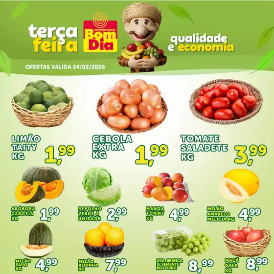 Catálogo Supermercados Bom Dia em Parauapebas | Terça Feira | 2026-02-24T00:00:00.000Z - 2026-02-24T00:00:00.000Z