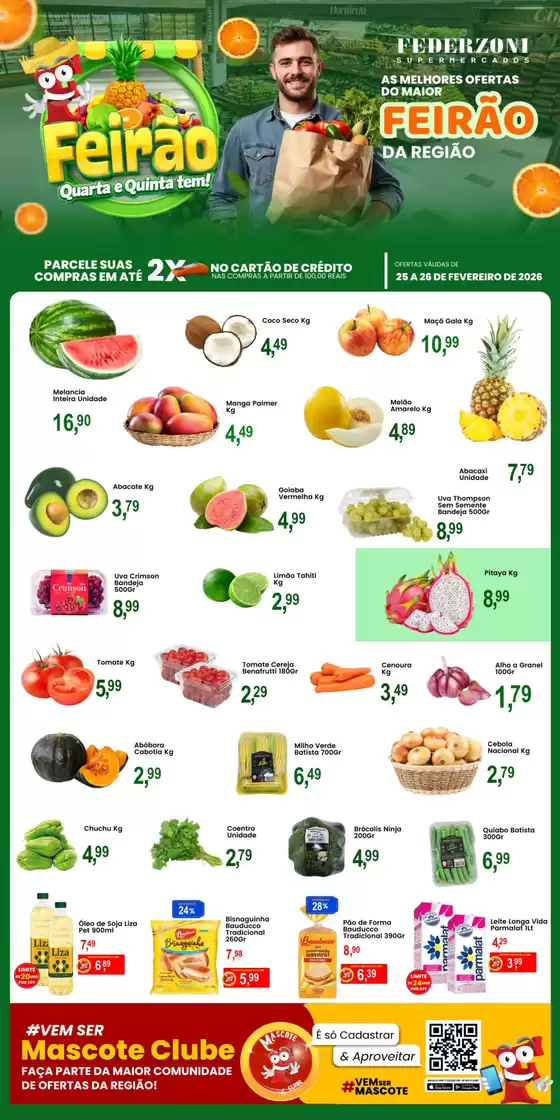 Catálogo Federzoni Supermercados em Guarulhos | Feirão quarta e qunita tem | 2026-02-25T00:00:00.000Z - 2026-02-26T00:00:00.000Z