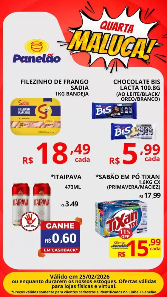 Catálogo Panelão Supermercados em Guarulhos | QUARTA MALUCA | 2026-02-25T00:00:00.000Z - 2026-02-25T00:00:00.000Z