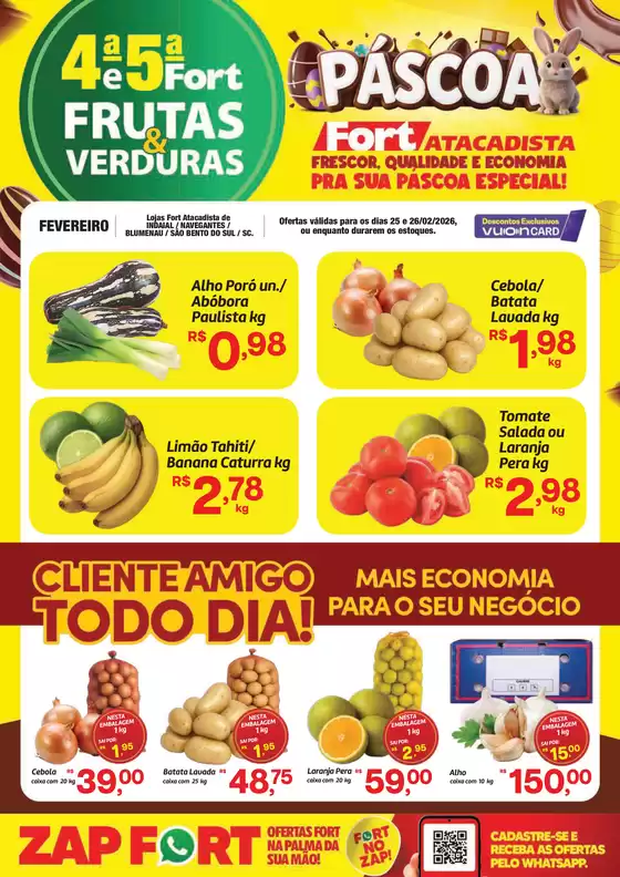 Catálogo Fort Atacadista em Guaíba | SC Fort FLV 4 e 5 25 e 26 FEV 26 Indaial Navegantes Blumenau Sao Bento | 2026-02-25T00:00:00.000Z - 2026-02-26T00:00:00.000Z