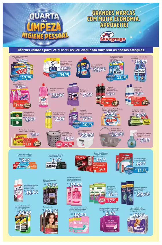Catálogo Supermercado Savegnago | Ofertas do Savegnago Bebedouro | 2026-02-25T00:00:00.000Z - 2026-02-25T00:00:00.000Z