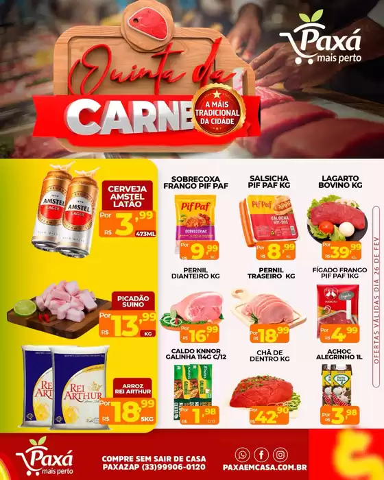Catálogo Paxá Supermercados | Quinta Da Carne | 2026-02-26T00:00:00.000Z - 2026-02-26T00:00:00.000Z