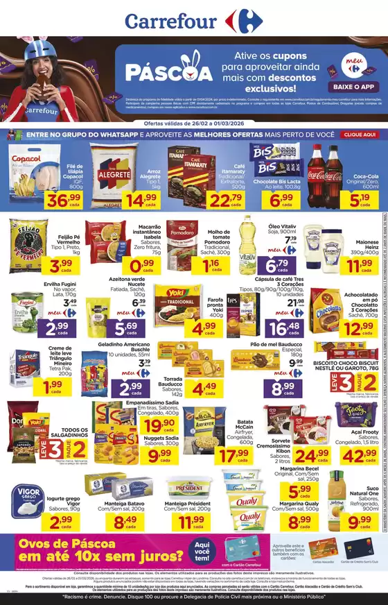 Catálogo Carrefour | Descubra ofertas atraentes | 2026-02-26T00:00:00.000Z - 2026-03-01T00:00:00.000Z