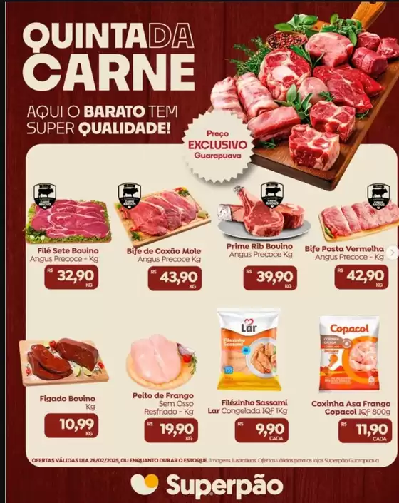 Catálogo Superpão em Telêmaco Borba | Quinta Da Carne | 2026-02-26T00:00:00.000Z - 2026-02-26T00:00:00.000Z