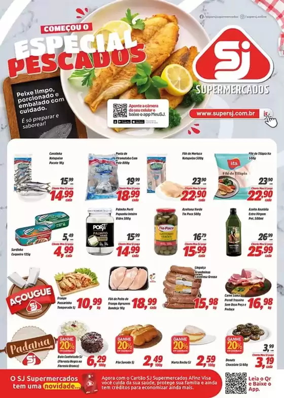 Catálogo Sj Supermercados em Quixadá | Especial Pescados | 2026-02-26T00:00:00.000Z - 2026-03-11T00:00:00.000Z