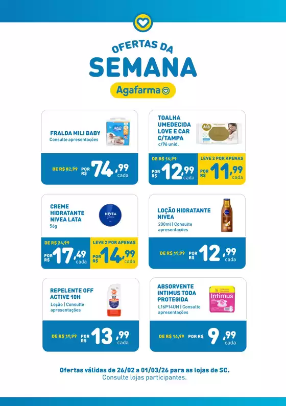Catálogo Agafarma | Ofertas SC | 2026-02-26T00:00:00.000Z - 2026-03-01T00:00:00.000Z