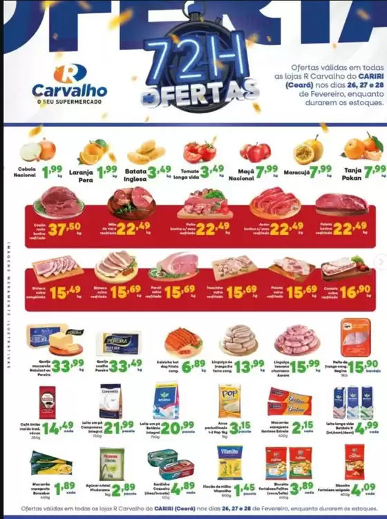 Catálogo R Carvalho Supermercado | 72H Ofertas | 2026-02-27T00:00:00.000Z - 2026-02-28T00:00:00.000Z