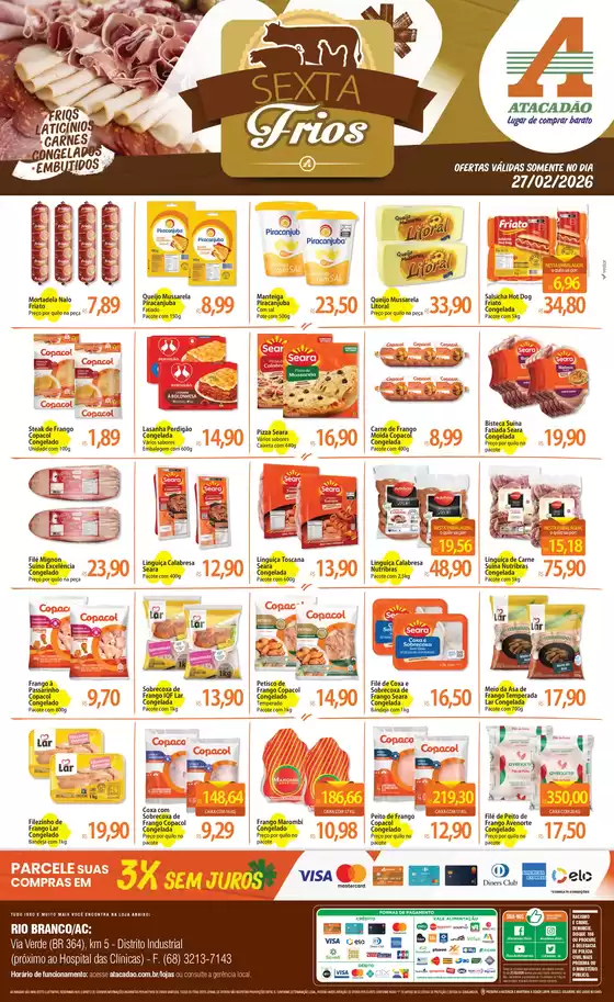 Catálogo Atacadão | Atacadão - Sexta Frios | 2026-02-27T00:00:00.000Z - 2026-02-27T00:00:00.000Z