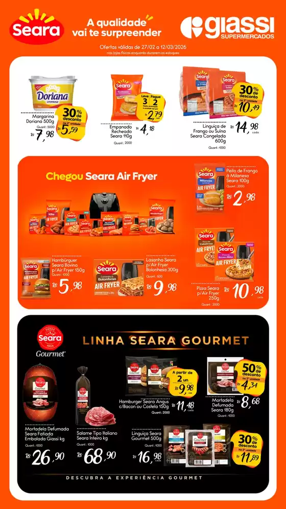 Catálogo Giassi Supermercados | Ofertas especiais para você | 2026-02-27T00:00:00.000Z - 2026-03-12T00:00:00.000Z