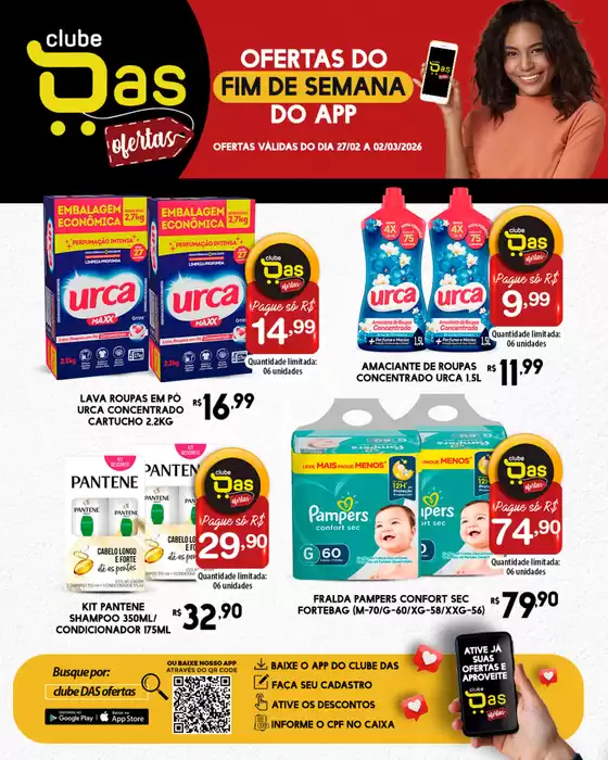 Catálogo Rede DAS em Santana do Araguaia | Ofertas Do Fim De Semana Do App | 2026-02-27T00:00:00.000Z - 2026-03-02T00:00:00.000Z