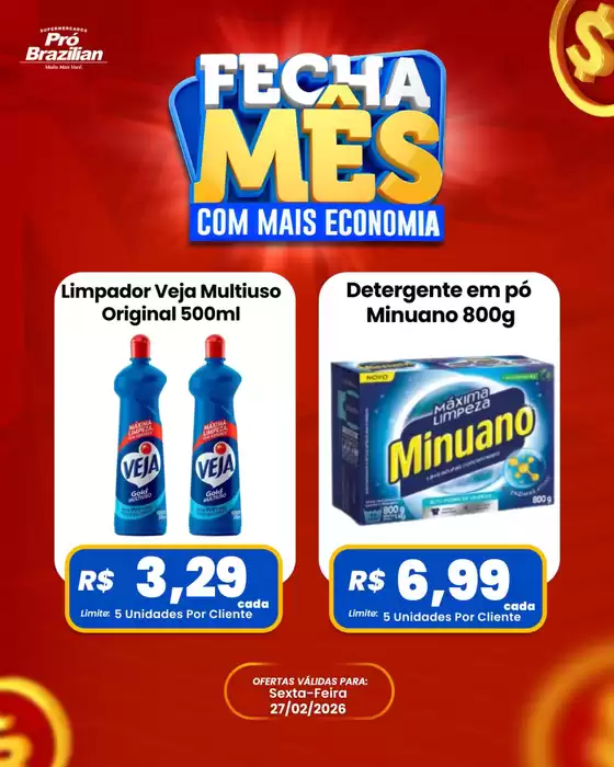 Catálogo Supermercados Pró Brazilian em Santana do Araguaia | Fecha Mês | 2026-02-27T00:00:00.000Z - 2026-02-27T00:00:00.000Z