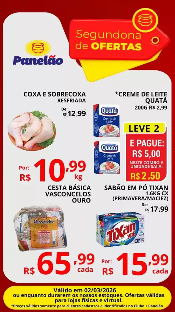 Catálogo Panelão Supermercados | Segunda De Ofertas | 2026-03-02T00:00:00.000Z - 2026-03-02T00:00:00.000Z