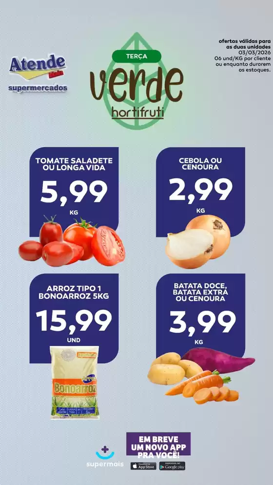 Catálogo Atende Mais | TERÇA verde hortifruti | 2026-03-03T00:00:00.000Z - 2026-03-03T00:00:00.000Z