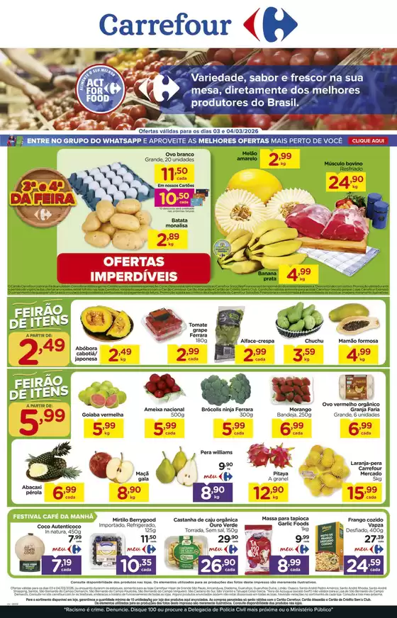 Catálogo Carrefour | Melhores ofertas para todos os clientes | 2026-03-03T00:00:00.000Z - 2026-03-04T00:00:00.000Z