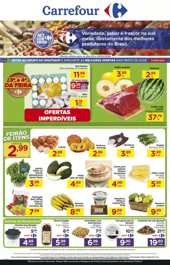 Catálogo Carrefour | Promoções especiais em andamento | 2026-03-03T00:00:00.000Z - 2026-03-04T00:00:00.000Z