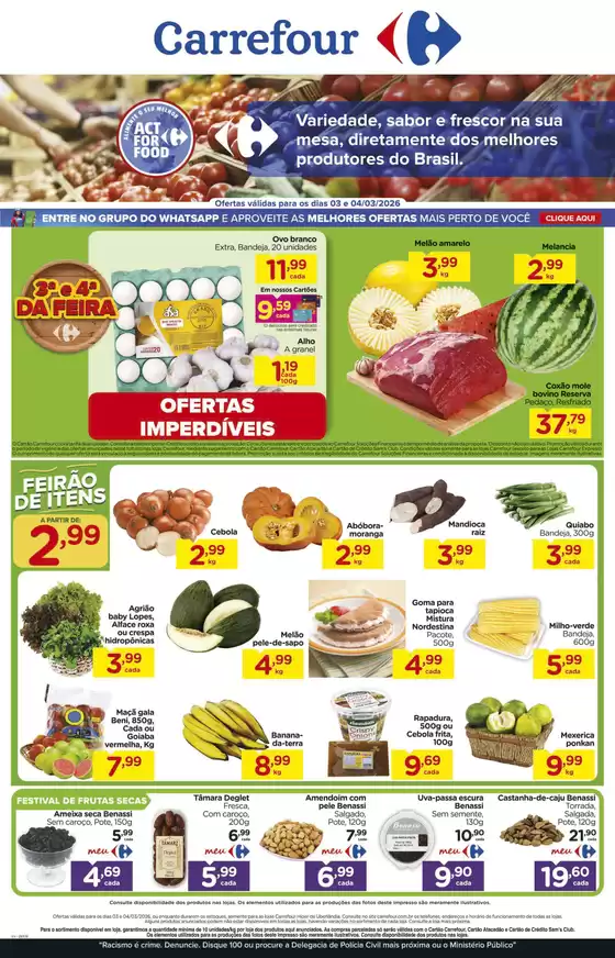 Catálogo Carrefour em Prudentópolis | Pechinchas e ofertas atuais | 2026-03-03T00:00:00.000Z - 2026-03-04T00:00:00.000Z